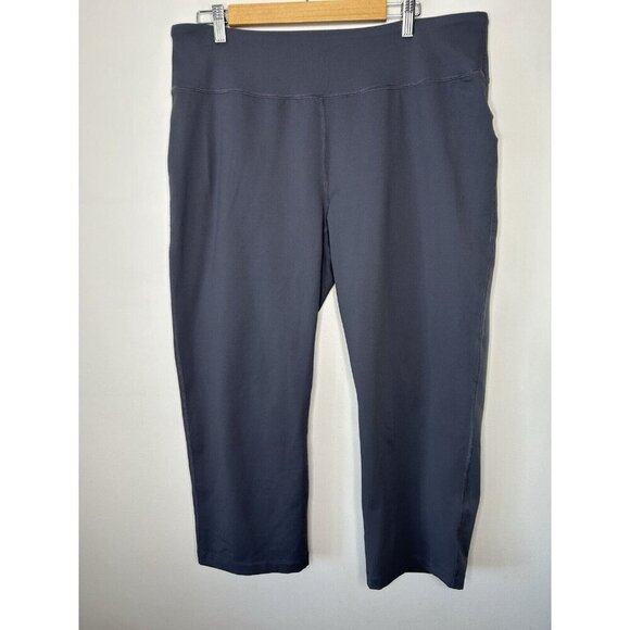 Lands' End Pants - Lands' End Capri Pants Gray Active Workout Athletic Size XL (18)